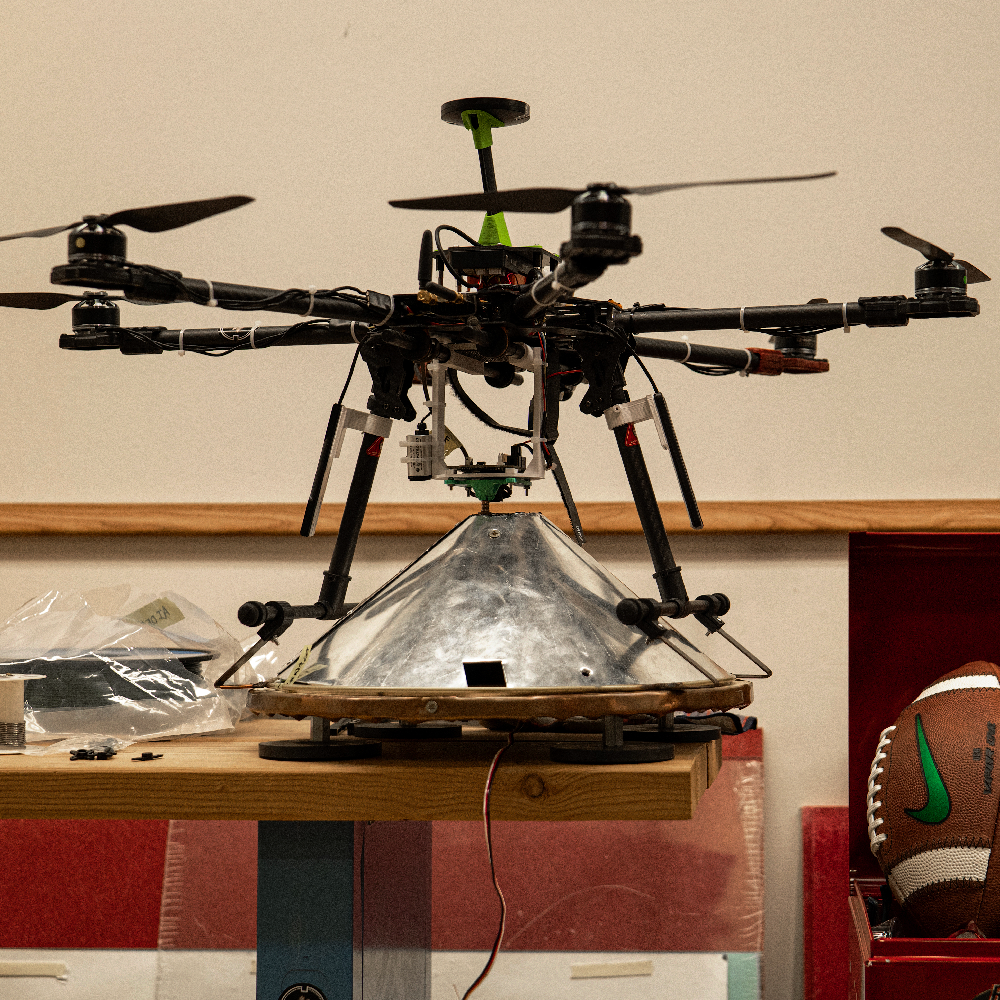 An image of SQUAB-2, a prototype delivery drone used for testing.